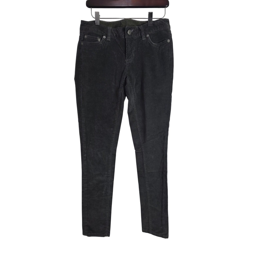 The North Face Corduroy Pants 4 Womens Gray Mid Rise Soft Skinny Leg Classic